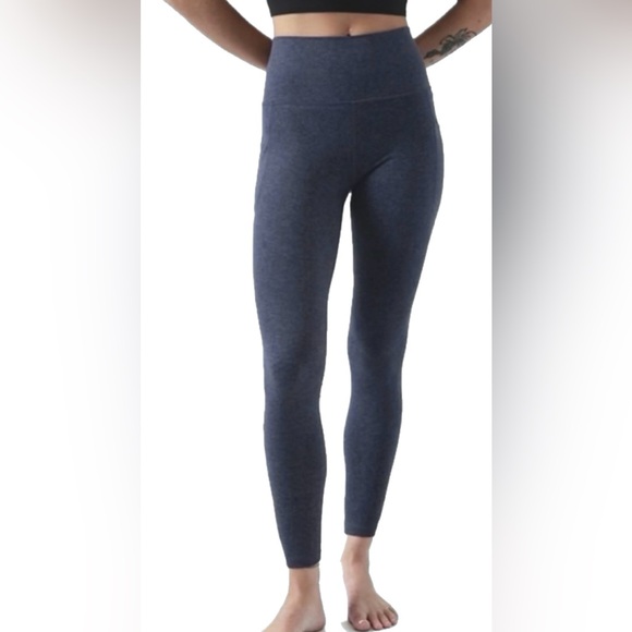 Athleta Salutation Stash Pocket II Softlux Tight Legging Midnight Blue size M - Picture 1 of 8